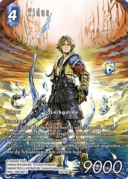 Final Fantasy Opus 29-105 L Tidus Wasser