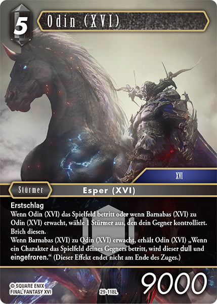 Final Fantasy Opus 29-118 L Odin Dunkelheit