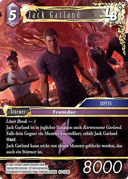 Final Fantasy Opus 29-123 R Jack Garland LB Blitz