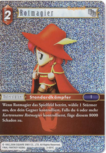 Final Fantasy Opus 3-001 C Rotmagier Feuer