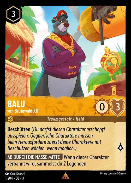 Lorcana Die Tintenlande 3-001 R Balu Bernstein