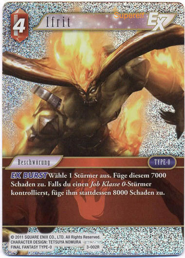 Final Fantasy Opus 3-002 R Ifrit Feuer