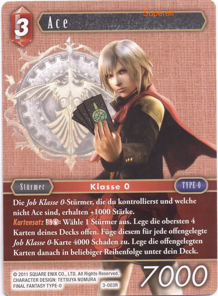 Final Fantasy Opus 3-003 R Ace Feuer