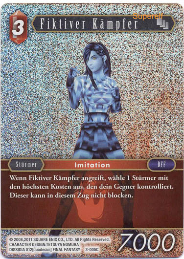Final Fantasy Opus 3-005 C Fiktiver Kämpfer Feuer
