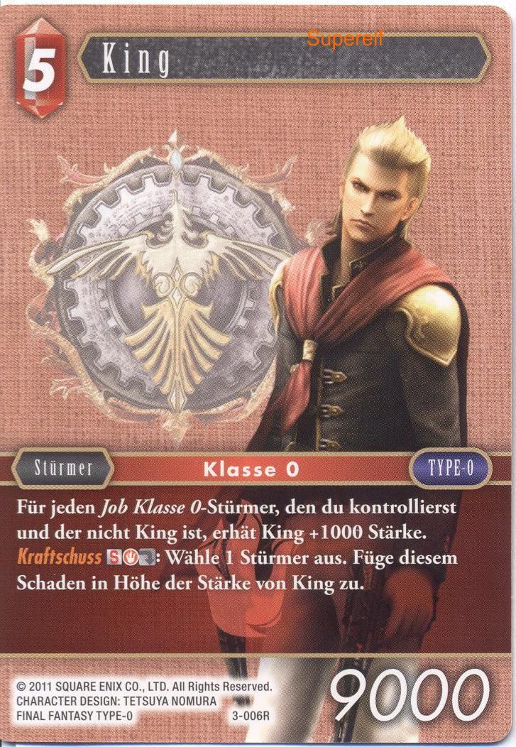 Final Fantasy Opus 3-006 R King Feuer