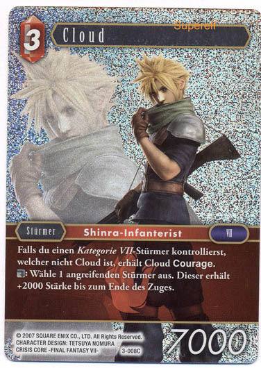 Final Fantasy Opus 3-008 C Cloud Feuer
