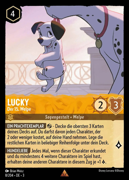 Lorcana Die Tintenlande 3-008 R Lucky Bernstein