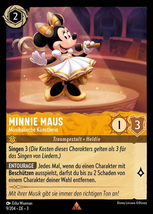 Lorcana Die Tintenlande 3-009 R Minnie Maus Bernstein