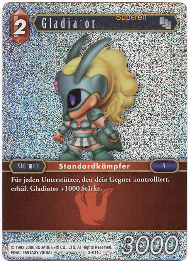 Final Fantasy Opus 3-011 C Gladiator Feuer