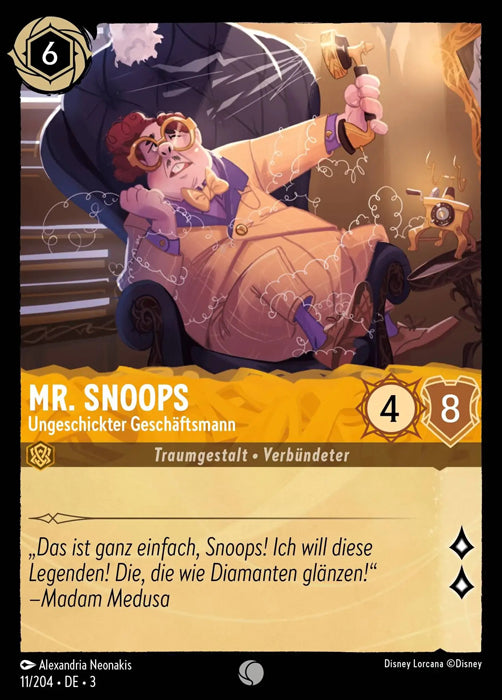 Lorcana Die Tintenlande 3-011 C Mr. Snoops Bernstein