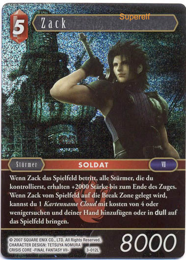 Final Fantasy Opus 3-012 L Zack Feuer