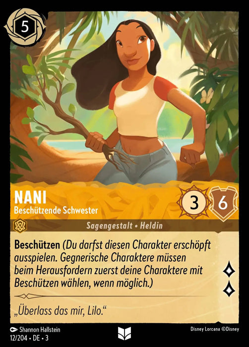Lorcana Die Tintenlande 3-012 UC Nani Bernstein