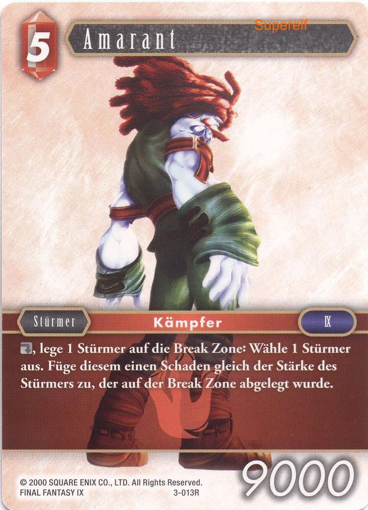 Final Fantasy Opus 3-013 R Amarant Feuer