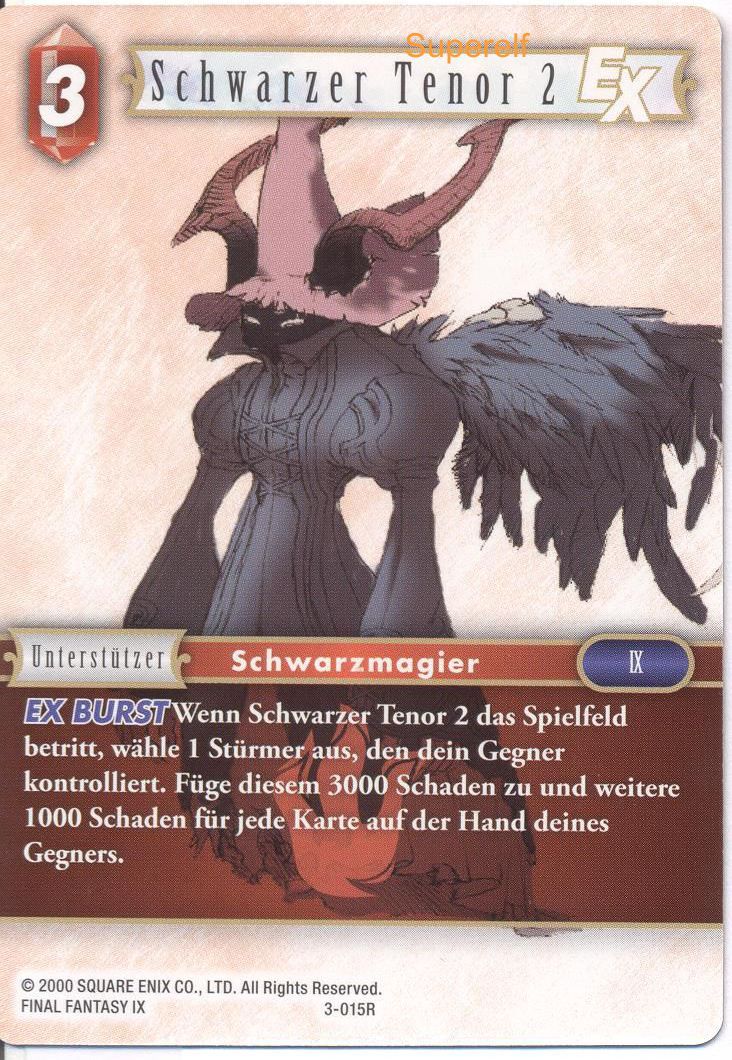 Final Fantasy Opus 3-015 R Schwarzer Tenor 2 Feuer