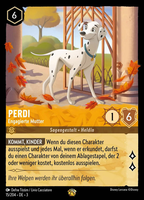 Lorcana Die Tintenlande 3-015 L Perdi Bernstein