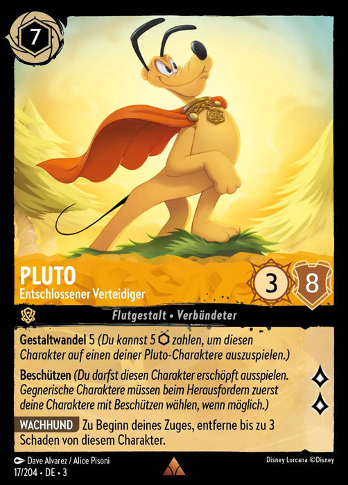 Lorcana Die Tintenlande 3-017 R Pluto Bernstein
