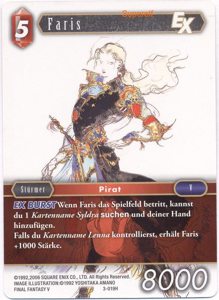 Final Fantasy Opus 3-019 H Faris Feuer