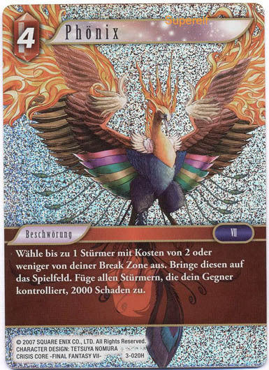 Final Fantasy Opus 3-020 H Phönix Feuer