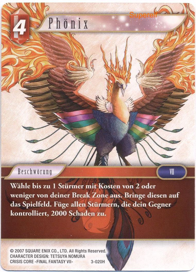 Final Fantasy Opus 3-020 H Phönix Feuer