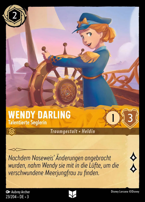 Lorcana Die Tintenlande 3-023 UC Wendy Darling Bernstein