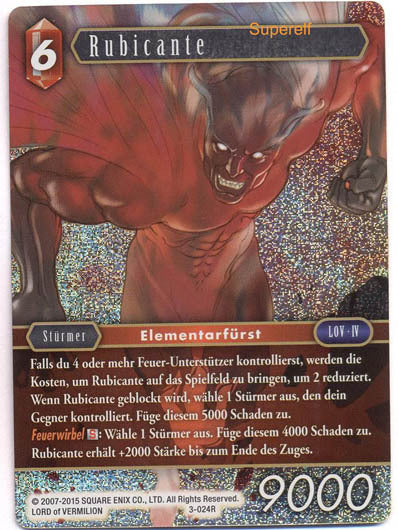 Final Fantasy Opus 3-024 R Rubicante Feuer