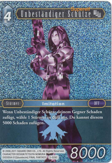 Final Fantasy Opus 3-028 C Unbeständiger Schütze Eis