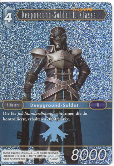 Final Fantasy Opus 3-040 C Deepground - Soldat 1. Klasse Eis