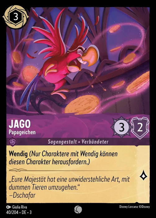 Lorcana Die Tintenlande 3-040 C Jago Amethyst