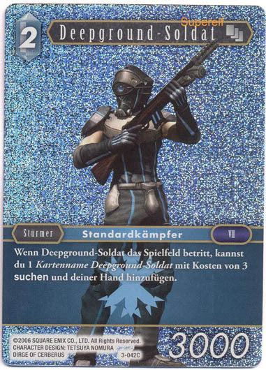 Final Fantasy Opus 3-042 C Deepground - Soldat Eis
