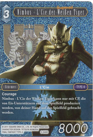 Final Fantasy Opus 3-046 H Nimbus - L'Cie der Weißen Tiger Eis