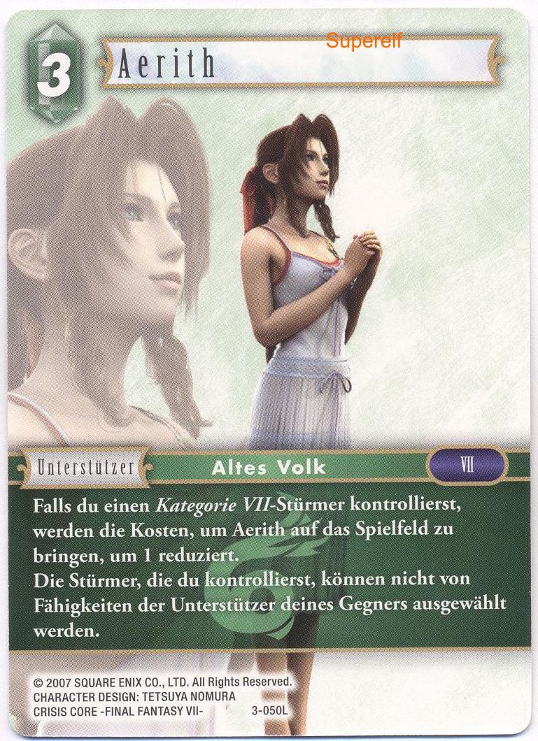 Final Fantasy Opus 3-050 L Aerith Wind