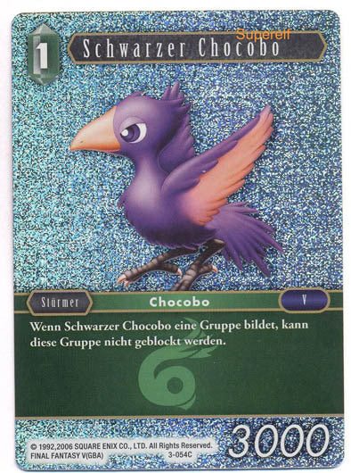 Final Fantasy Opus 3-054 C Schwarzer Chocobo Wind