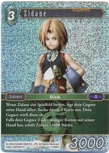 Final Fantasy Opus 3-056 H Zidane Wind