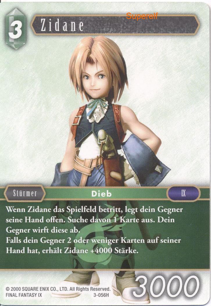 Final Fantasy Opus 3-056 H Zidane Wind