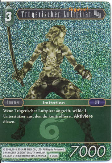 Final Fantasy Opus 3-058 C Trügerischer Luftpirat Wind