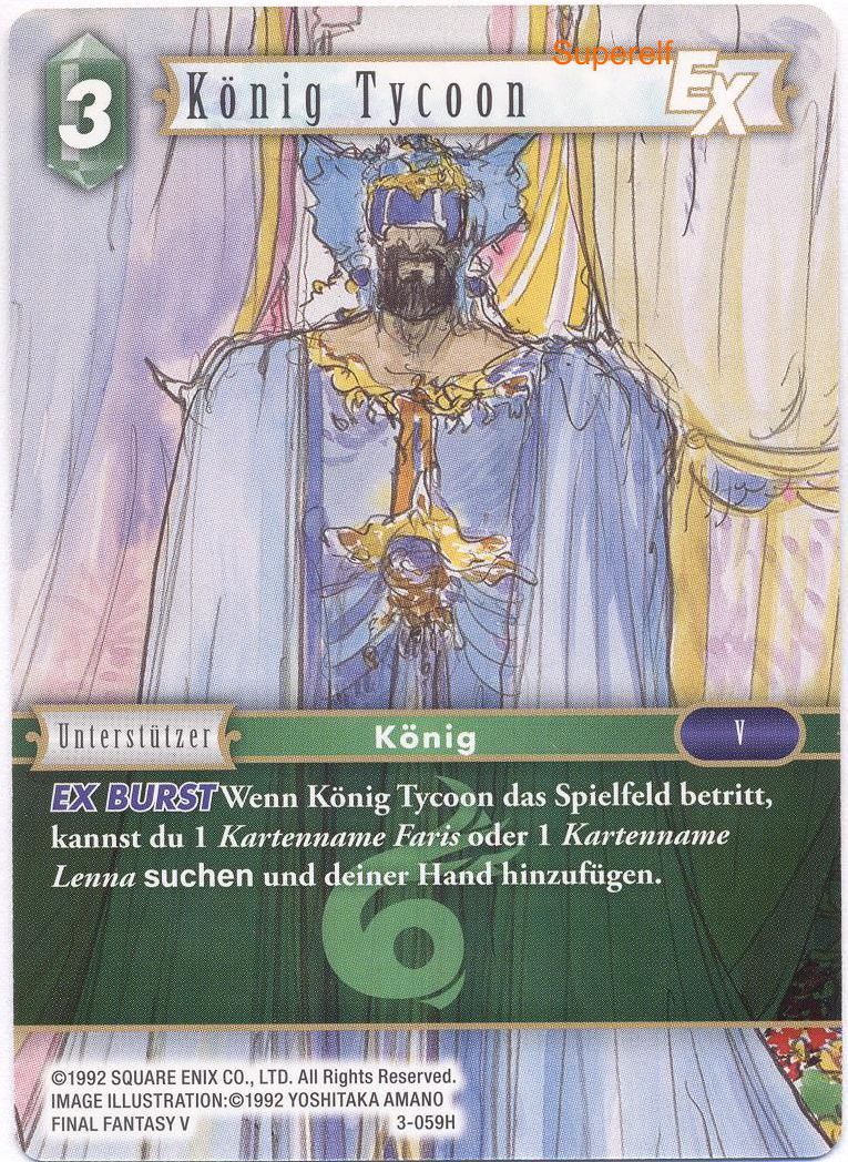 Final Fantasy Opus 3-059 H König Tycoon Wind