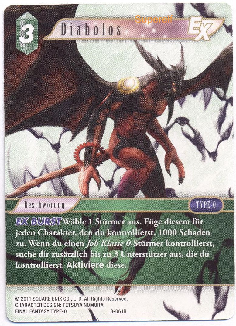 Final Fantasy Opus 3-061 R Diabolos Wind