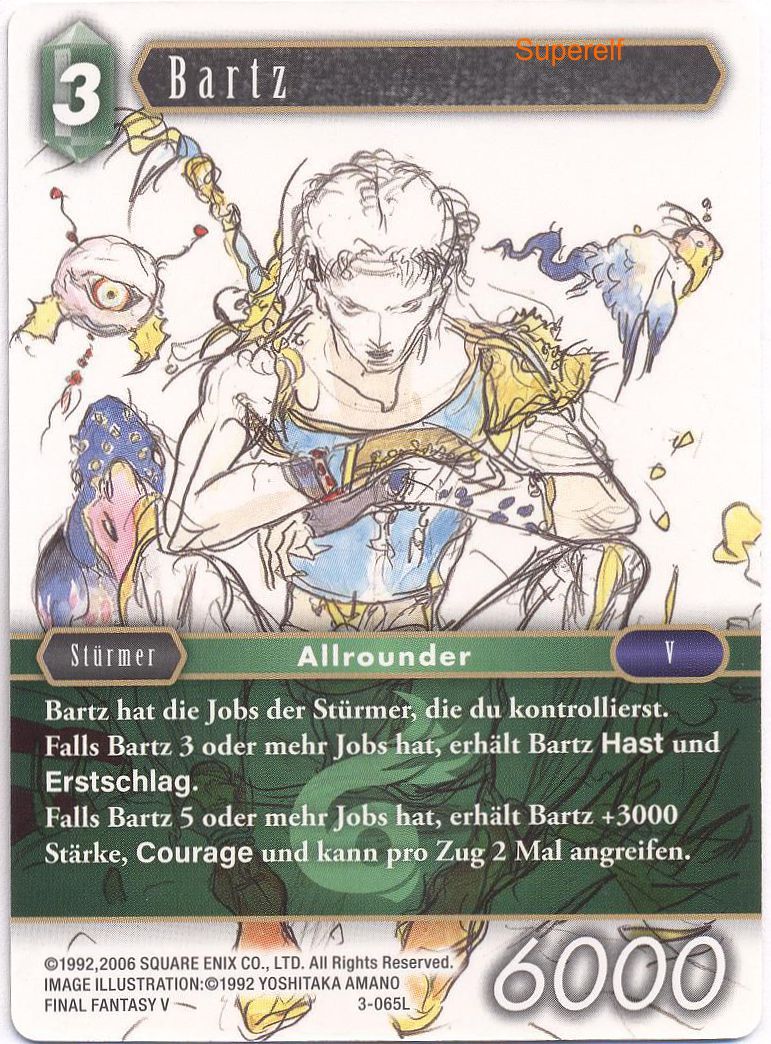 Final Fantasy Opus 3-065 L Bartz Wind