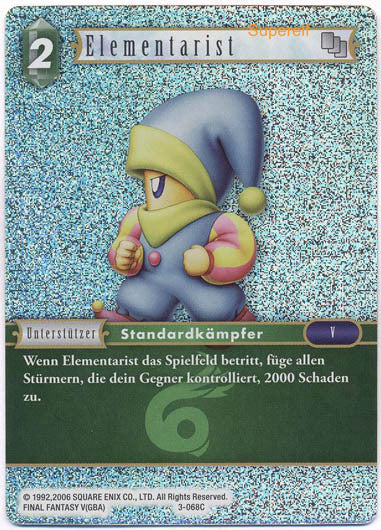 Final Fantasy Opus 3-068 C Elementarist Wind