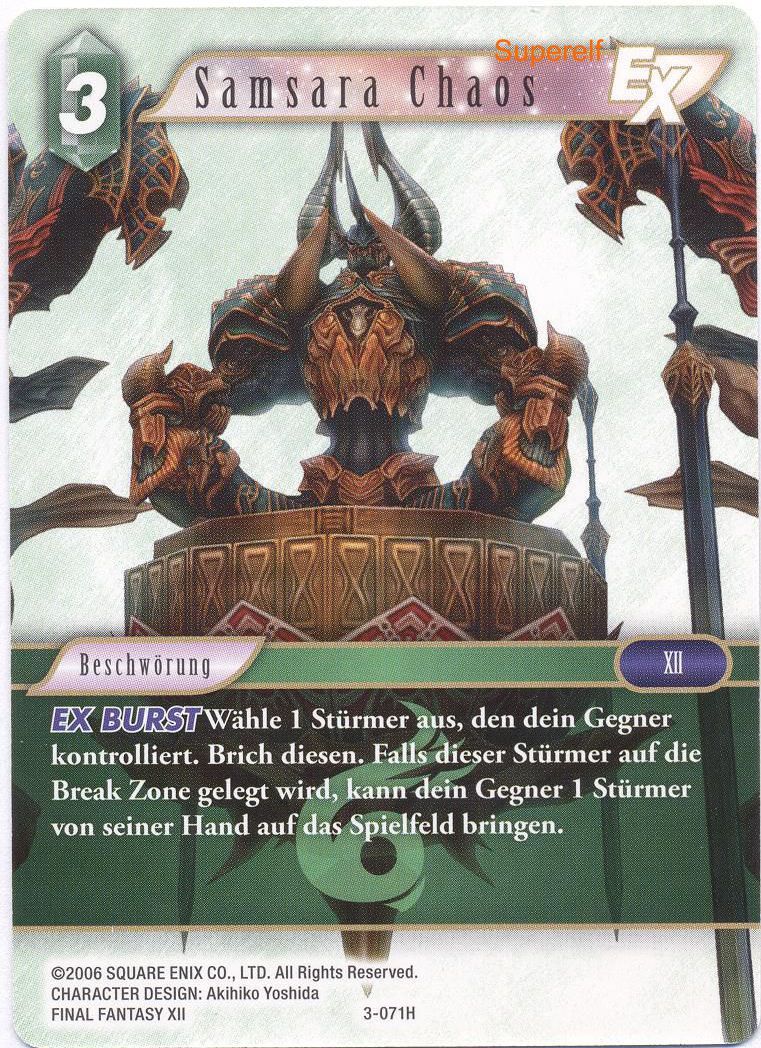 Final Fantasy Opus 3-071 H Samsara Chaos Wind