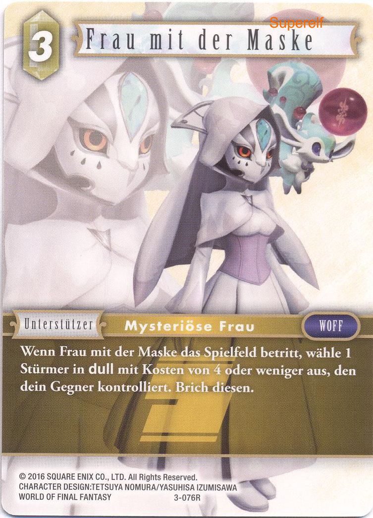 Final Fantasy Opus 3-076 R Frau mit der Maske Erde