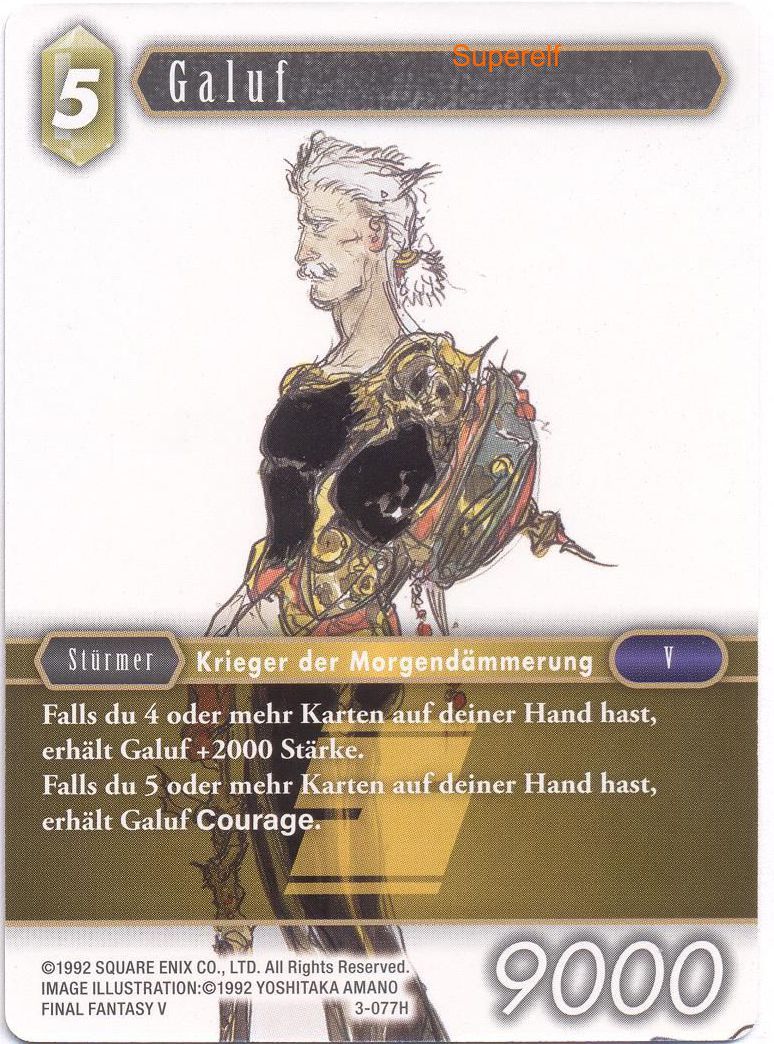 Final Fantasy Opus 3-077 H Galuf Erde