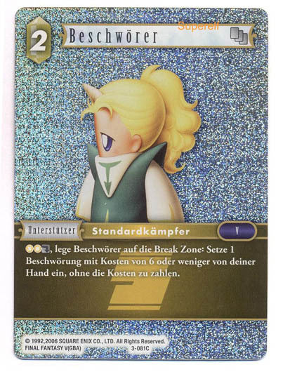 Final Fantasy Opus 3-081 C Beschwörer Erde
