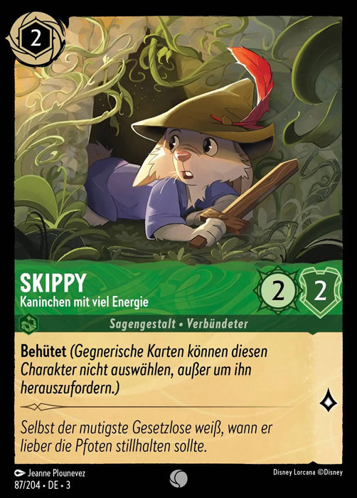 Lorcana Die Tintenlande 3-087 C Skippy Smaragd