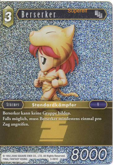 Final Fantasy Opus 3-091 C Berserker Erde