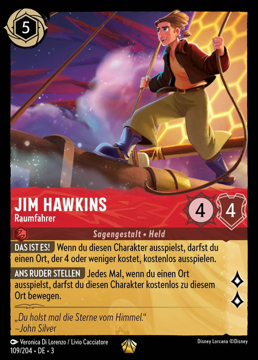 Lorcana Die Tintenlande 3-109 L Jim Hawkins Rubin