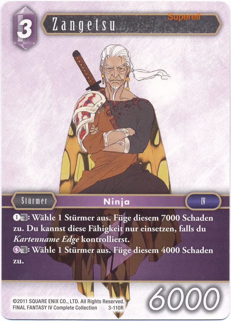 Final Fantasy Opus 3-110 R Zangetsu Blitz