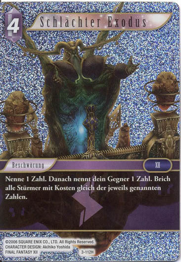 Final Fantasy Opus 3-112 H Schlächter Exodus Blitz
