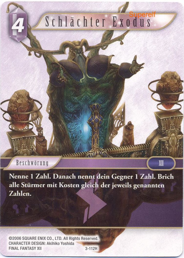 Final Fantasy Opus 3-112 H Schlächter Exodus Blitz