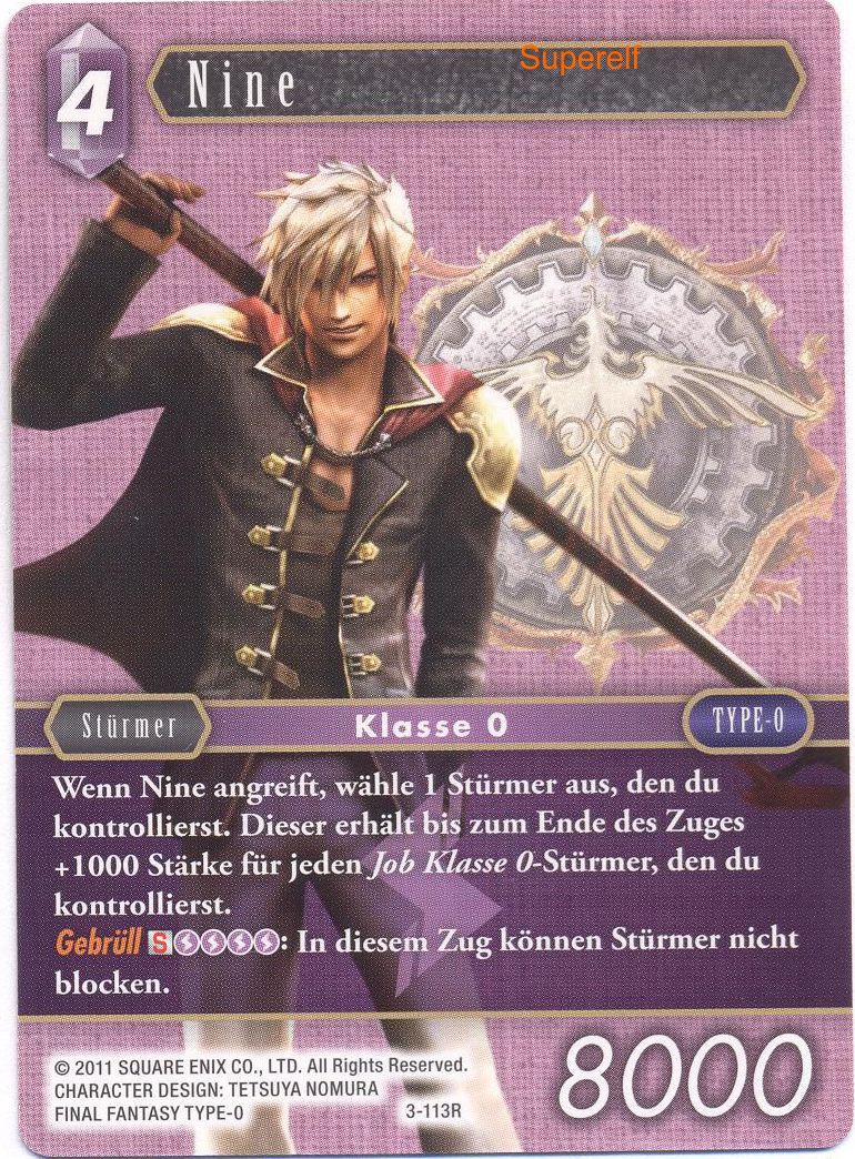 Final Fantasy Opus 3-113 R Nine Blitz
